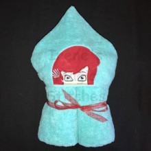 Mermaid Girl Towel Hoodie