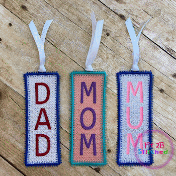 Mom-Mum-Dad Bookmark FSL-BBL 5x7