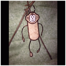 Monkey Crazy Legs ITH Chapstick Holder 4x4