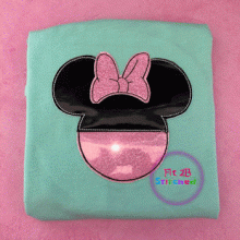 Mouse Head Girl Flasher Appl. 2 Sizes