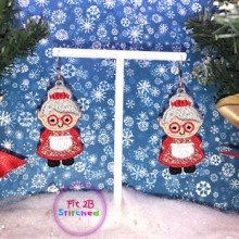 Mrs Claus FSL Earring Set