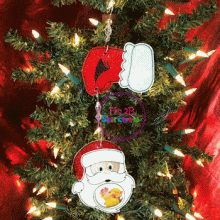 Mrs. Claus Hand ITH Orn. Hanger 4x4