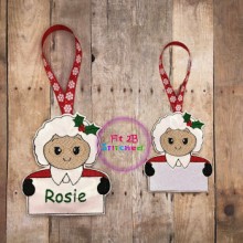 Mrs Claus ITH Tag-Orn 2 Sizes