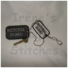 National Guard FSL Dog Tag 2 Sizes