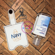 Navy ITH 3 Oz. Sanitizer Case 5x7