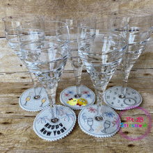 New Year Vinyl ITH Glass Ring Set