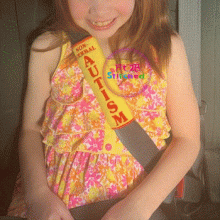 Non-Verbal Autism ITH Seat Belt Wrap 5x7