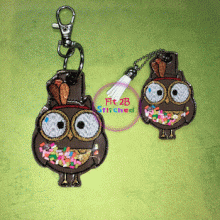 Owl Indian ITH Shaker Tag 2 Sizes