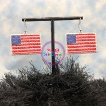 Patriotic Flag FSL Earring Set