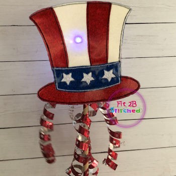 Patriotic Hat Flashing Light Wand