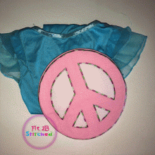 Peace Symbol ITH Pajama Bag 4 Sizes