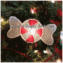 Peppermint Candy FSL String Light Ornament