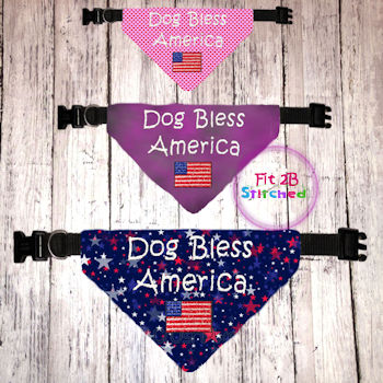 Pet Over Collar Bandana ITH 3 Sz-Dog Bless