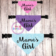 Pet Over Collar Bandana ITH 3 Sz-Mamas Girl