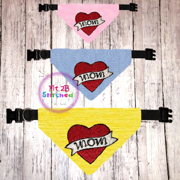 Pet Over Collar Bandana ITH 3 Sz-Mom