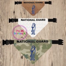 Pet Over Collar Bandana ITH 3 Sz-National Guard