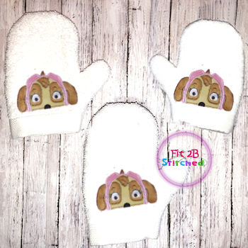 Pilot Pup Bath Mitt ITH 5x7