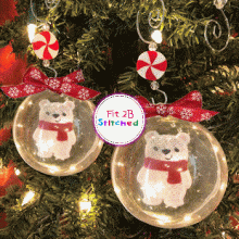 Polar Bear Floating FSL Orn 2 Sizes