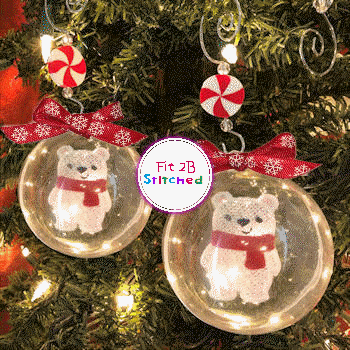 Polar Bear Floating FSL Orn 2 Sizes