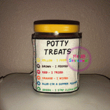 Potty Treat Jar Cover ITH 5x7