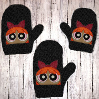 Power Girl 1 Bath Mitt ITH 5x7