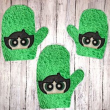 Power Girl 2 Bath Mitt ITH 5x7