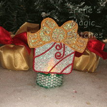 Present FSL Tea Light Orn Wrap 4x4