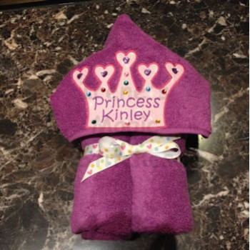 Princess Crown Towel Hoodie 