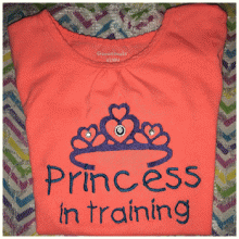Princess In Training 4x4-5x7