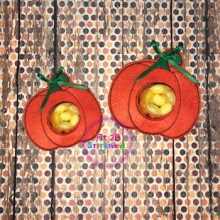 Pumpkin ITH Candy Cup Holder 2 Sizes