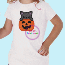 Pumpkin Kitty Appl 2 Sizes