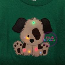 Puppy Love Flasher Appl. 2 Sizes