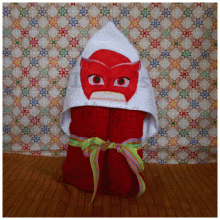Red Masked Night Hero Towel Hoodie