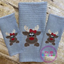 Reindeer Applique 2 Sizes