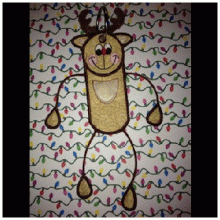 Reindeer Crazy Legs Chapstick Holder 4x4