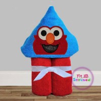 S Street Baby Red Monster Towel Hoodie