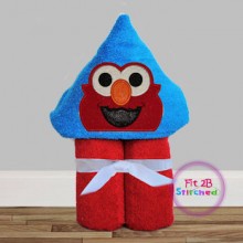 S Street Baby Red Monster Towel Hoodie