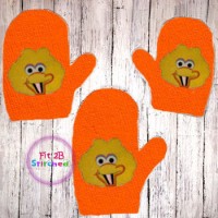 S Street Big Yellow Bird Bath Mitt ITH 5x7