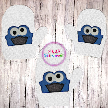 S Street Cookie Lover Bath Mitt ITH 5x7