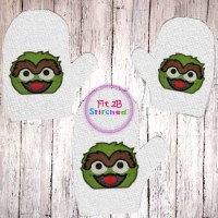 S Street Grouch Bath Mitt ITH 5x7