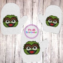 S Street Grouch Bath Mitt ITH 5x7