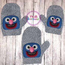S Street Hero Grover Bath Mitt ITH 5x7