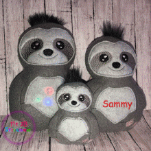Sammy Sloth ITH Stuffie 3 Sizes
