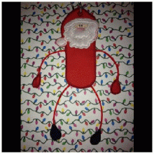 Santa Crazy Legs ITH Chapstick Holder 4x4