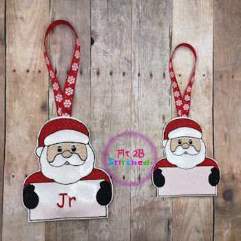 Santa Claus ITH Tag-Orn 2 Sizes