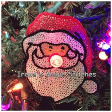 Santa FSL String Light Ornament
