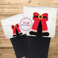 Santa Side Bow Appl 2 Sizes