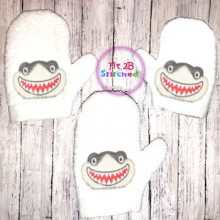 Shark Bath Mitt ITH 5x7