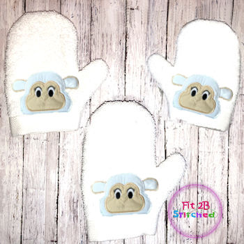 Sheep Bath Mitt ITH 5x7