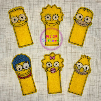 Simpson Family ITH Finger Puppet Set 1